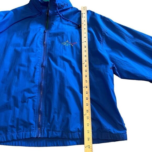 Vintage Greg Norman the Shark Windbreaker with Hood. Sz Large. Great Condition! - Picture 8 of 11